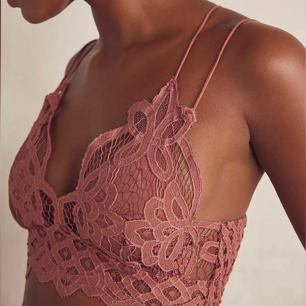 Free People One Adella Bralette, Copper, Size S
